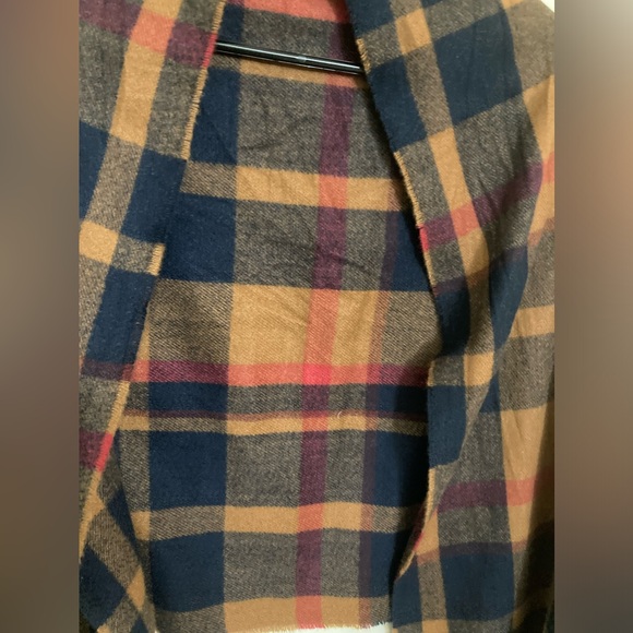 Banana Republic Plaid Scarf in Orange Plaid - Picture 3 of 5